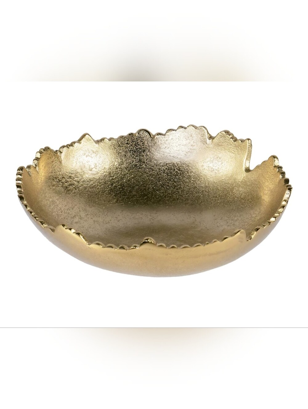 Elegant Asymmetrical gold metal decorative bowl